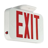 Compass LED Lighted Exit Sign,Wht,Plastic,7-1/5"  CARG