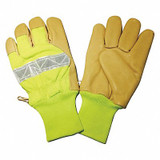 Condor Gloves,Hi-Vis Lime,M,Knit Wrist,PR 48WU20