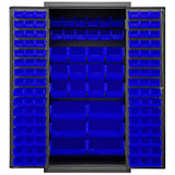 Durham Mfg Bin Cabinet,72"x36"x24",Gray,126BlueBns 2501-BDLP-126-5295