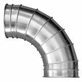 Nordfab 60 Degree Elbow,4" Duct Size 8010000952