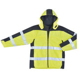 Occunomix Rain Jacket,Class 3, Type R,Blk-Ylw,5XL SP-BRJ-Y5X
