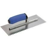 Westward Notched Trowel,11 x 4-1/2,Steel 13P548