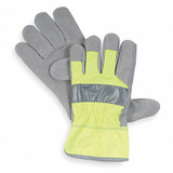 Condor Leather Gloves,Hi-Vis Green,XL,PR 2RA30
