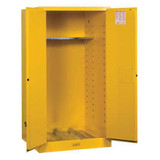 Justrite Flammable Cabinet,Vertical,55 Gal.,YLW  896200