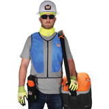 Ergodyne Cooling Vest,4 hr. Time,M Size,Blue 6667