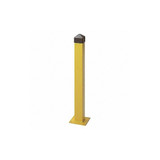 Sim Supply Bollard ,36 in H,Yellow ,Carbon Steel  1753