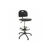 Shopsol Task Chair,Poly,Black,22-32" Seat Ht 1010275