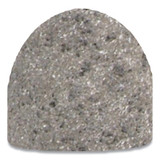 Plug, 1-1/2 in dia, 2-1/2 in Thick, 5/8 in-11 Arbor, 24 Grit, Alum Oxide, T18R