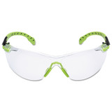 Solus 1000 Series Protective Eyewear, Clear Lens, Polycarbonate, Anti-Fog, Anti-Scratch, Green/Black Frame