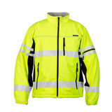 Kishigo Jacket,Lime,Polyester,Unisex,30" L,XL JS137-XL