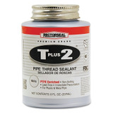 T Plus 2 Pipe Thread Sealants, 1/2 Pint Can, White