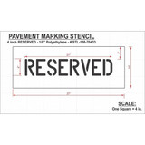 Rae Pavement Stencil,Reserved STL-108-70433