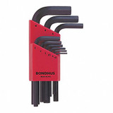 Bondhus Set 9 Hex L-Wrenches- Short 12299