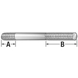 Te-Co DblEd Std,BkOx,Stl,6",1/4"-20,2",2PK 40356