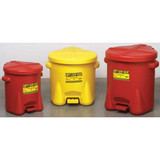 Eagle Mfg Oily Waste Can,14 Gal.,Poly,Yellow 937FLY