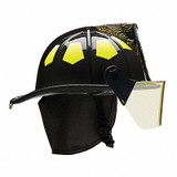 Bullard Fire Helmet,Black,Fiberglass  US6BK