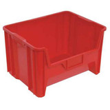 Quantum Storage Systems Bin,Red,Polyethylene,12 7/16 in QGH700RD