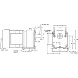 Dayton AC GM,TEFC,16 RPM,115/230V AC,385 in-lb 6Z817