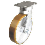 Sim Supply Kingpinless Plate Caster,Swivel,1250 lb.  P25S-UY080KP-14