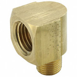 Parker Extruded Street Elbow,Brass,1/4 x 3/8 in 2202P-4-6