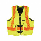Kent Safety Life Jacket,L,15.5lb,Foam,Yellow 150800-410-040-23