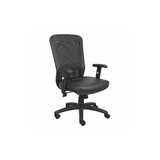 Sim Supply Executive Chair,Leather Seat  452R25