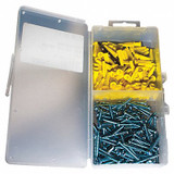 Mkt Fastening Plastic Screw Anchor Kit,1/4 x 1" 8460100