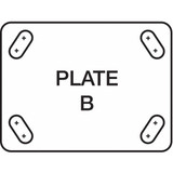 Manufacturer Varies Plate Caster,Rigid,Polyurethane,5 5/8"H P21R-UP040R-14