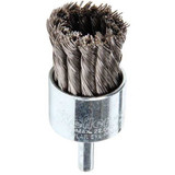 Weiler Knot Wire End Brush,Steel,1-1/8 In. 90193