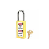 Master Lock Lockout Padlock,KA,Yellow,3"H,PK12  411KAS12YLW