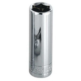 Sk Professional Tools Socket, Steel, Chrome, 1/2 in 40816