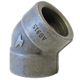 Anvil 45 Elbow, Forged Steel, 1 in,Class 3000 0362013401