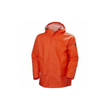 Helly Hansen Rain Jacket,PVC/Polyester,Orange,S 70129_290-S
