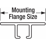 Tanis Strip Brush Holder,Overall Length 72 In AH702072CF