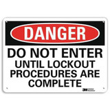 Lyle Danger Sign,7 in x 10 in,Aluminum  U3-1324-NA_10x7