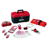 Master Lock Portable Lockout Kit,Filled,Valve,23 1457V410KA