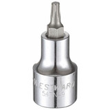 Westward Socket Bit, Steel, 1/2 in, TpSz T27 54TN49