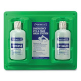 Eye and Skin Flush Emergency Station/Replacement Twin Bottles, 32 oz