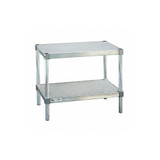 New Age Fixed Work Table,Aluminum,48" W,15" D 21548ES36P