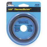 Ideal Shrink Tubing,6 in,Blk,0.146 in ID,PK5  46-603