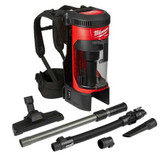 Milwaukee Tool Backpack Vacuum,Cordless,18V,1 gal. 0885-20