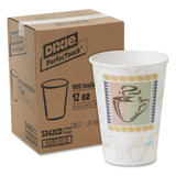 Dixie Disp Hot Cup,12 oz,WH,5342CD,PK1000 5342CD