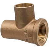 NIBCO 3/4 In. C x 1/2 In. F x 3/4 In. C Brass Low Lead Reducing Copper Tee