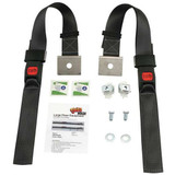 Quakehold! Push Button Strut Strap, Black, 1200 lb.  RWPBSSB