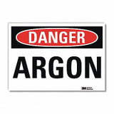 Lyle Danger Sign,7 in x 10 in,Rflct Sheeting U3-1106-RD_10X7