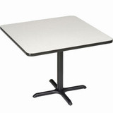 Interion 36"" Square Counter Height Restaurant Table Gray