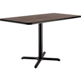 Interion Breakroom Table 48""L x 30""W x 29""H Charcoal