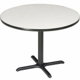 Interion 36"" Round Counter Height Restaurant Table Gray