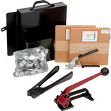 Pac Strapping Steel Kit w/ Tensioner/Sealer/Cutter/Case & Two 1/2"" Strap Width