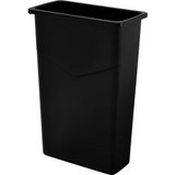 Global Industrial Slim Trash Can 23 Gallon Black